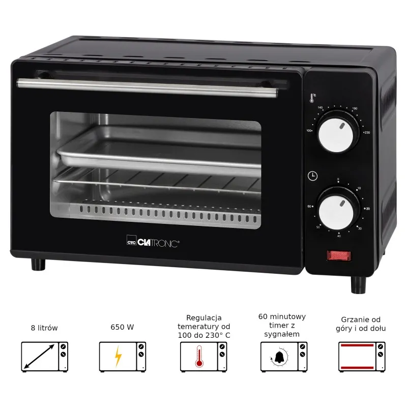 Електропіч Clatronic MB 3746 Black